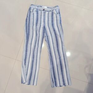 ZIMMERMANN Linen Striped Pants 0